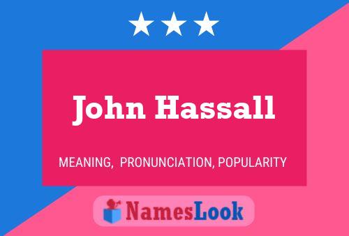 Pôster do nome John Hassall