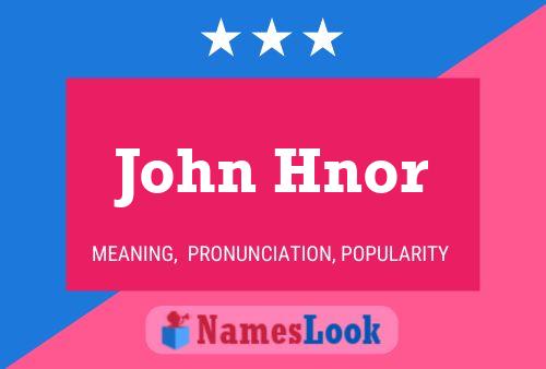 Pôster do nome John Hnor