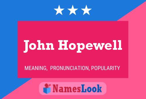 Pôster do nome John Hopewell