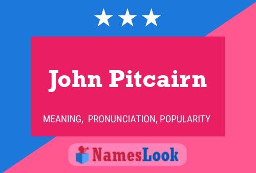 Pôster do nome John Pitcairn