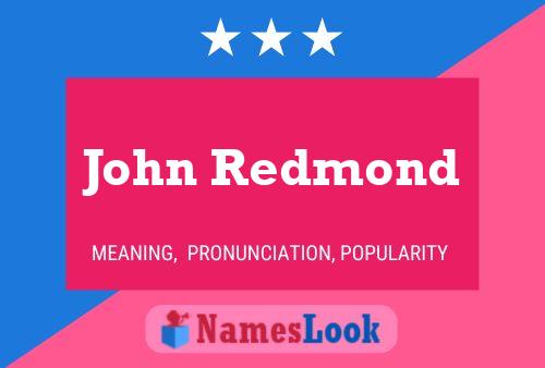 Pôster do nome John Redmond