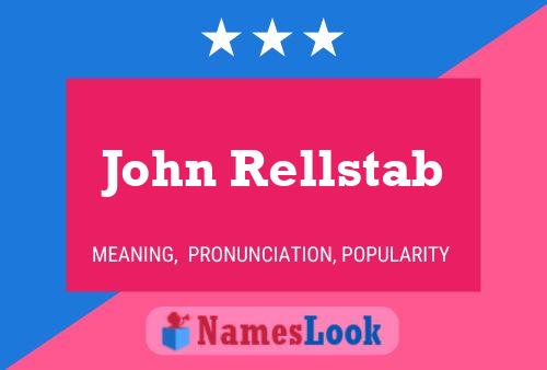 Pôster do nome John Rellstab