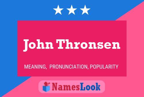 Pôster do nome John Thronsen