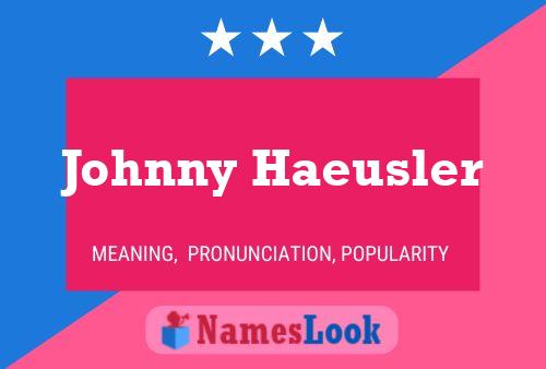 Pôster do nome Johnny Haeusler