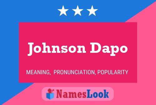 Pôster do nome Johnson Dapo