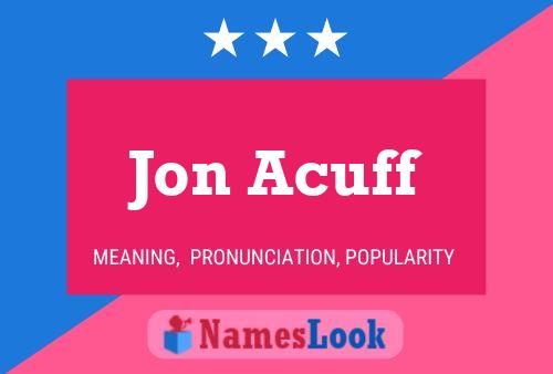 Pôster do nome Jon Acuff