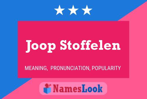 Pôster do nome Joop Stoffelen