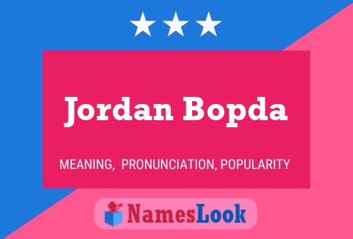 Pôster do nome Jordan Bopda