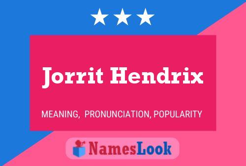 Pôster do nome Jorrit Hendrix