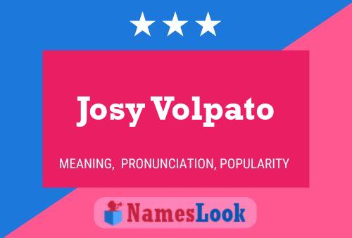 Pôster do nome Josy Volpato