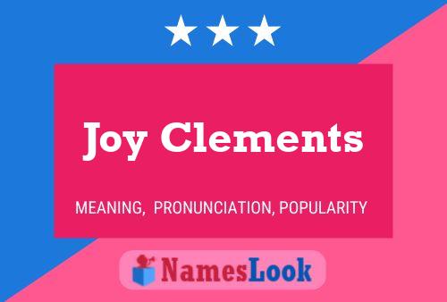 Pôster do nome Joy Clements