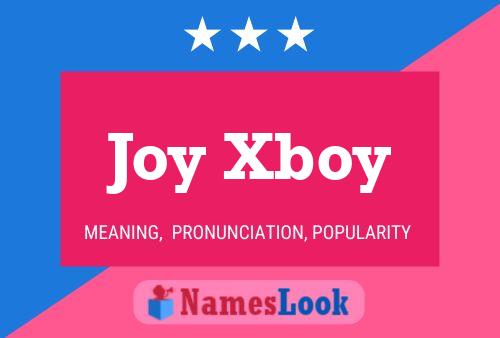 Pôster do nome Joy Xboy