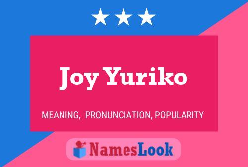 Pôster do nome Joy Yuriko