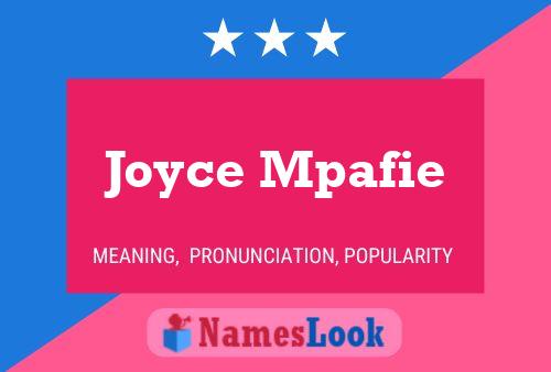 Pôster do nome Joyce Mpafie