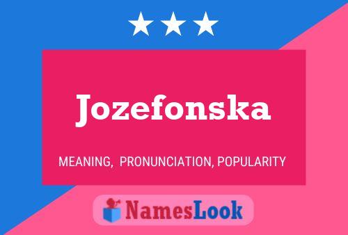 Pôster do nome Jozefonska