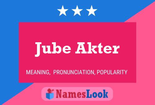 Pôster do nome Jube Akter