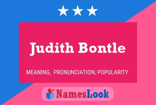 Pôster do nome Judith Bontle