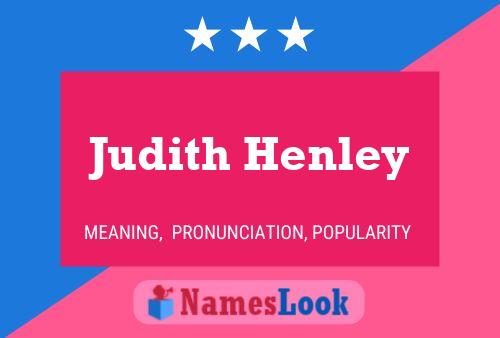 Pôster do nome Judith Henley