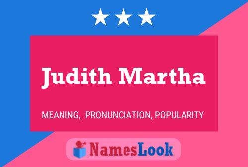 Pôster do nome Judith Martha