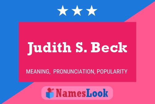 Pôster do nome Judith S. Beck