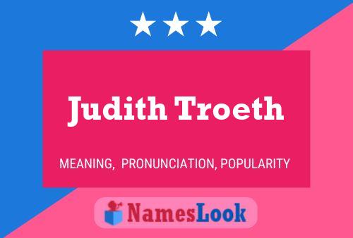 Pôster do nome Judith Troeth