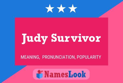 Pôster do nome Judy Survivor