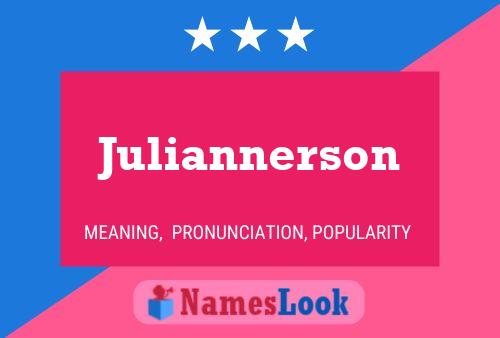 Pôster do nome Juliannerson