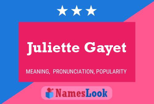 Pôster do nome Juliette Gayet