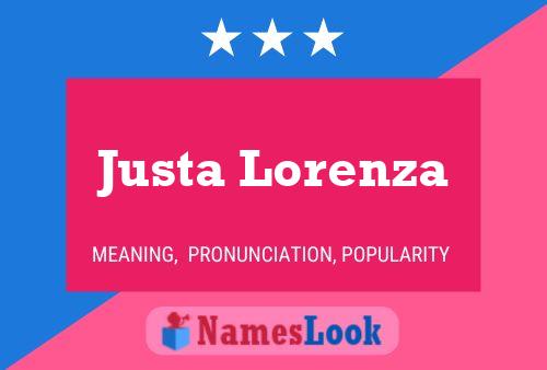 Pôster do nome Justa Lorenza