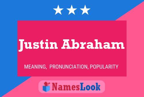 Pôster do nome Justin Abraham