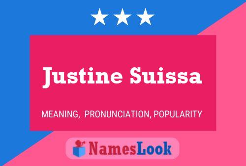 Pôster do nome Justine Suissa