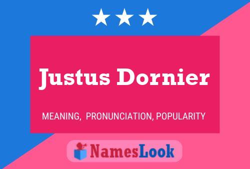 Pôster do nome Justus Dornier