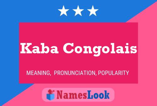 Pôster do nome Kaba Congolais