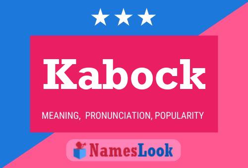 Pôster do nome Kabock