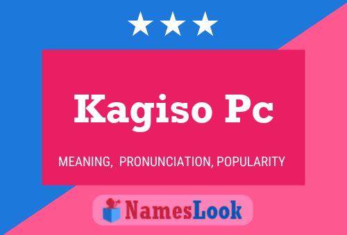 Pôster do nome Kagiso Pc