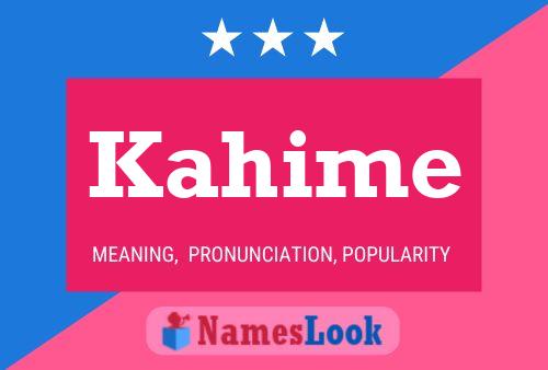 Pôster do nome Kahime