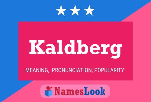 Pôster do nome Kaldberg