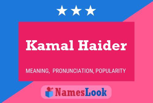 Pôster do nome Kamal Haider