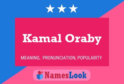 Pôster do nome Kamal Oraby