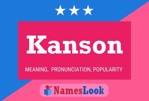 Pôster do nome Kanson