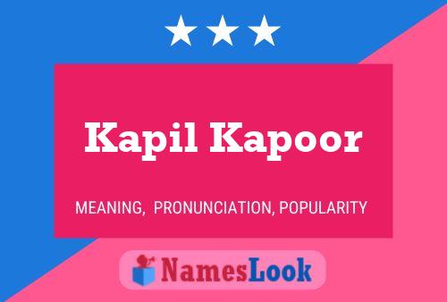 Pôster do nome Kapil Kapoor