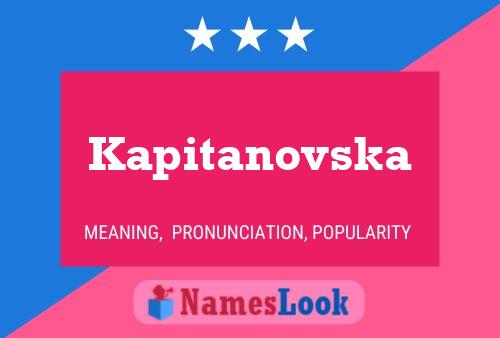 Pôster do nome Kapitanovska