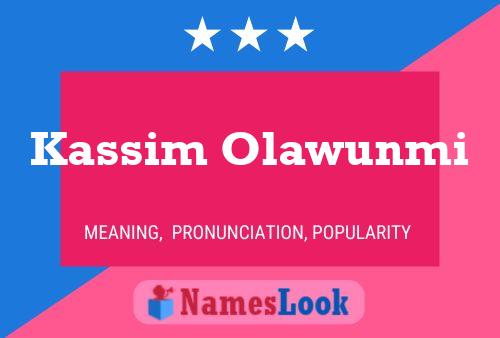 Pôster do nome Kassim Olawunmi