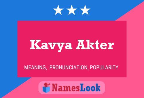 Pôster do nome Kavya Akter