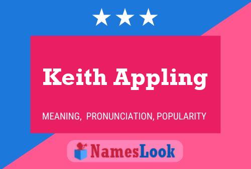 Pôster do nome Keith Appling