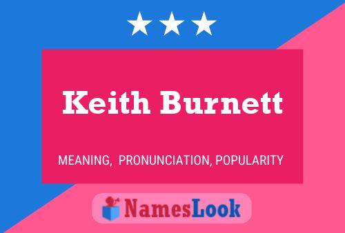 Pôster do nome Keith Burnett