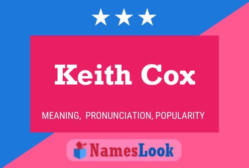 Pôster do nome Keith Cox