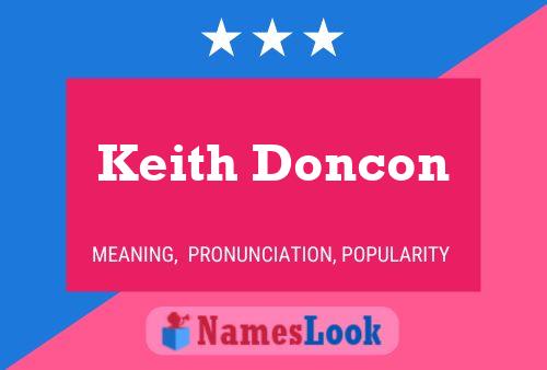 Pôster do nome Keith Doncon