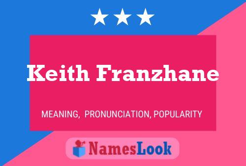 Pôster do nome Keith Franzhane