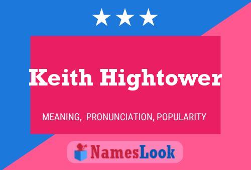 Pôster do nome Keith Hightower